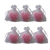 Baby Shower and Gender Reveal souvenirs, Wedding and Quinceañera party. Glycerin soap with essential oil of rose, also ideal for birthday gifts, parties and celebrations, 1 Pack(6 count) (Rose)
