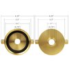 NOVINO Fire Hydrant Hose Adapter 2-1/2" NST/NH Female x 3/4" GHT Male, Brass Fire Hydrant Adapter Fire Equipment Hydrant to Garden Hose Adapter