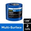 ScotchBlue Original Multi-Surface Painter's Tape, 1.88 Inches x 60 Yards, 2 Rolls, Blue, Paint Tape Protects Surfaces and Removes Easily, Multi-Surface Painting Tape for Indoor and Outdoor Use
