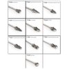 YUELUTOL Aluminum Cutting Bits Carbide Burr Set-10 Pieces With 3mm(1/8 inch) Shank Dia and 6 mm (1/4 Inch) Head Size For Die Grinder Bits Aluminum And Wood