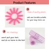 30Pcs Plastic Hair Curlers Rollers Set, Snap on Rollers Self Grip Rollers Hairdressing Curlers Hair Curlers No Heat Hair Rollers for Long Medium Short Thin Fine Hair with Mini Comb (5 Sizes)