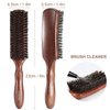 Lorsex Hair brush for Men, Boar Bristles Brush for Fine Thin Medium Hair, Nature Boar Hairbrush for Beard Styling