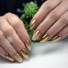 Gold Chrome Nail Powder - Christmas Nails Mirror Effect Metallic Nail Powder Manicure Pigment, High Gloss Glitter Chrome Nail Art Dust Nail Powder.