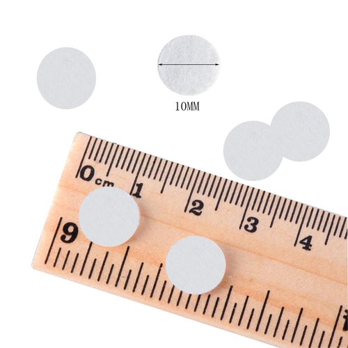 400 Pcs Microdermabrasion Cotton Filters Replacement 10 mm Dia Microdermabrasion Filters Facial Vacuum Filters Accesories Sponge Filter for Comedo Suction Microdermabrasion, White