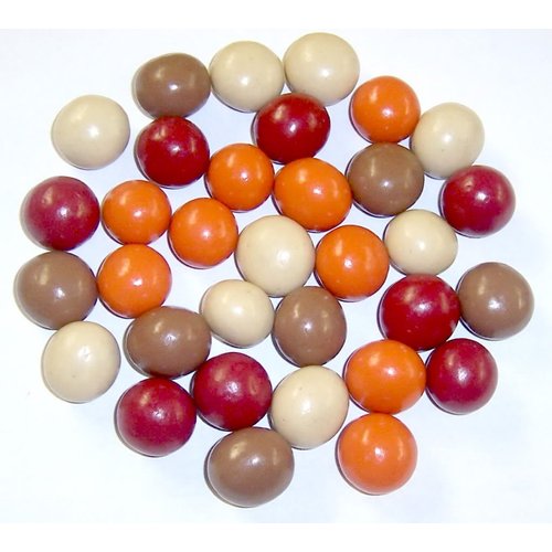 Scott's Cakes Fall Harvest Gourmet Chocolate Malt Balls in a 8 oz. Chili Peppers Bag