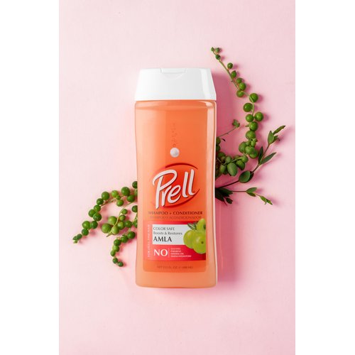Prell AMLA Boosts & Restores Color Safe Shampoo & Conditioner for Dull, Fine Hair 13.5 fl.oz