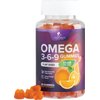 Omega 3 6 9 Vegan Gummies - Triple Strength Omega 3 Supplement Essential Oil Gummy - Omega 369 Heart Support and Brain Support for Women, Men & Pregnant Women, Non-GMO, Orange Flavor - 120 Gummies