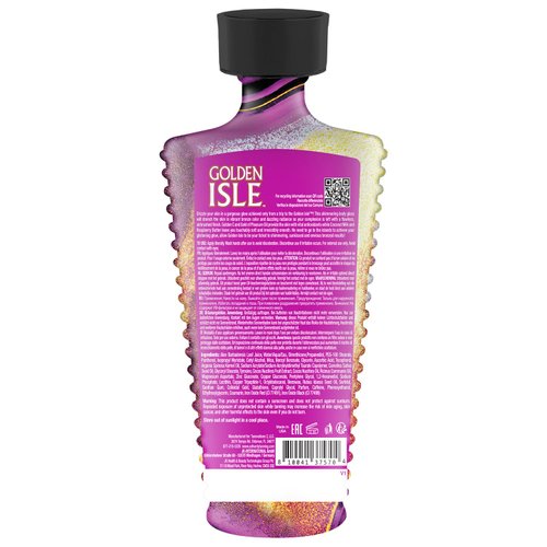 ED HARDY Tanovations Golden Isle - Indoor/Outdoor Glistening Natural Bronzer Radiant Glowing Gold of Pleasure Oil Hydration Improving Dark Tanning Lotion