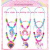 DIZRNOI Jewelry Making Kit for Girls Unicorn Mermaid Charm Necklace Making Supplies Beads Set Birthday DIY Arts and Crafts for Girls