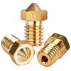 E3D Nozzles, ExcelFu M6 0.4mm Brass Nozzle Extruder Print Head for 1.75mm Filament E3D V5-V6 3D Printer, Pack of 20