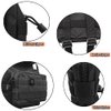 Hoanan Molle Pouches, Tactical Admin Pouch Compact EDC Utility Gadget Gear Pouch Military Carry Accessory Belt Hanging Waist Bag (2 Pack-Black-7"(L) * 5.1"(H))