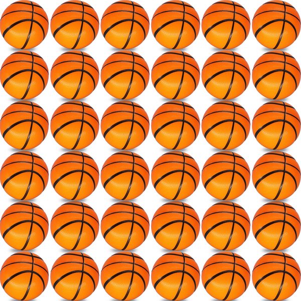 Mini Basketball Stress Balls 96 Pcs 2'' Inch Mini Basketballs for Kids Adults Small Basketball Party Favors Foam Sports Ball Squeeze Ball Anxiety Stress Relief for Birthday Party Bag Gift Fillers