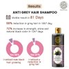 Buddha Natural Grey Hair Shampoo - Revitaizing Hair Cleanser For Grey Hair - 100% Ayush Certified Natural - 200 Ml (200.00 Ml (Pack Of 1) Dark Purple Color)