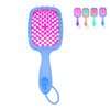 Detangling Hair Brush,Axodeen Massage Hair Brush Vent Brush for Wet & Dry,Curly and All Hair Types,with Anti-skid silicone rope,suitable for Adult and kids (SkyBlue/Rose Red)