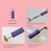 BITNBITH 100pcs Small Nail Sanding Bands,3.1mm Mini Nail Sanding Mandrel Bits 240 Grit Extreme Fine Nail Drill Bits Nail File for Acrylic Nails Gel Manicure Pedicure Nail Prep Salon Supplies,Purple