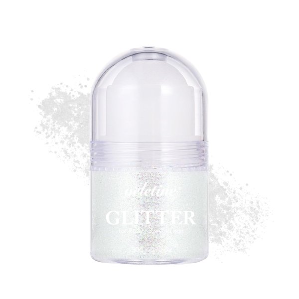Veletine Body Glitter Gel, Roll-on Glitter Gel for Body, Face, Hair and Lip,Shimmer Three-Dimensional Glitter, Halloween Sparkling Body Contouring Highlight Makeup, 20g/0.7 oz (Lilac White)