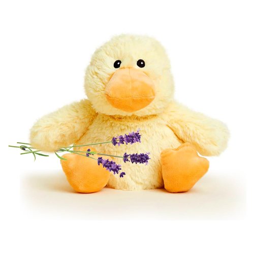 warmies Microwavable & Weighted Stuffed Animals, Duck - Heated Stuffed Animal Plushie for Warmth & Comfort - Cute Soft Plush Toys for Adults & Children (Boys, Girls, Babies & Toddlers)