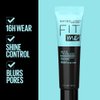Maybelline Fit Me Matte + Poreless Mattifying Face Primer Makeup With Sunscreen, Broad Spectrum SPF 20, 16HR Wear, Shine Control, Clear, 1 Count