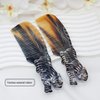 Natural Buffalo Horn Comb, Animal Engrave, Hair Comb, Anti-Static Handmade Pocket Comb, Fine Tooth, Gift For Men Women Mom Wife Daughter, Birthday (Dark Tiger)