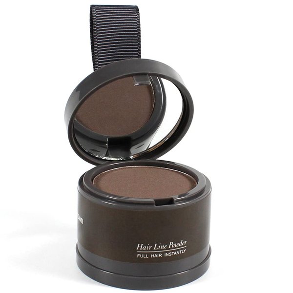 Hairline Powder (Medium Brown) - Instantly Cover Gray Roots, Hair Touch-Up, Hair Color Shadow for Thin Hair