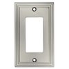 Cosmas 25000-SN Satin Nickel Single GFI/Decora Rocker Wall Switch Plate Switchplate Cover