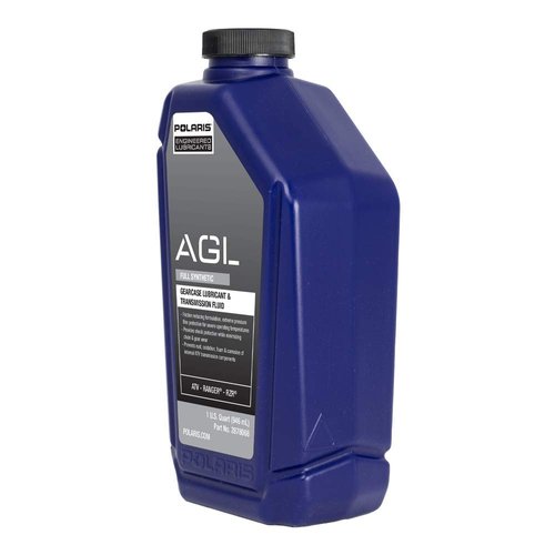 Polaris AGL Full Synthetic Automatic Gearcase Lubricant and Transmission Fluid for Off Road Vehicles With 4 Stroke Engine, 1 Quart, Qty 1, for ATV UTV SxS Maintenance - 2878068