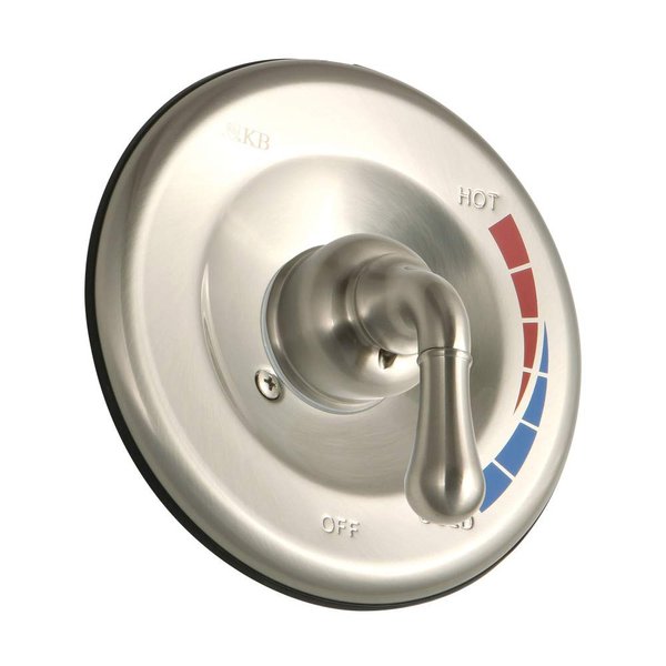 Kingston Brass KB638ET Tub and Shower Trim Kit, Brushed Nickel 6.75 x 6.75 x 4.63