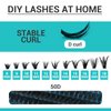 Lash Clusters DIY EyeLash Extension Kit: 320PCS Individual 0.07 D Curl 8-18MIX 50D Cluster Lashes Extension Kit with Applicator Lash Bond&Seal Glue Remover for Eyelash Extensions Beginners