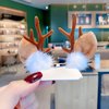 Soochat Christmas Hair Clips Reindeer Ears Hair Clips Deer Ears Hair Clips for Xmas Party Cosplay Hair Accessories