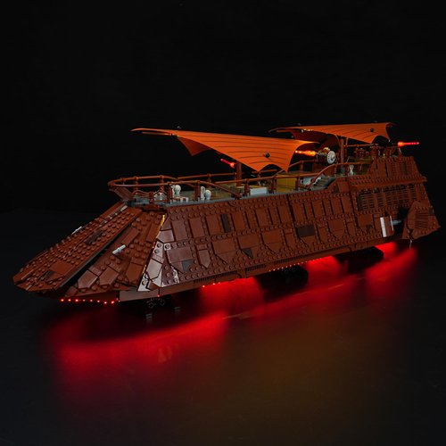 DALDED LED Lighting Kit for Lego Jabba's Sail Barge 75397, LED Light Compatible with Lego 75397 Building Block Models -Without Model