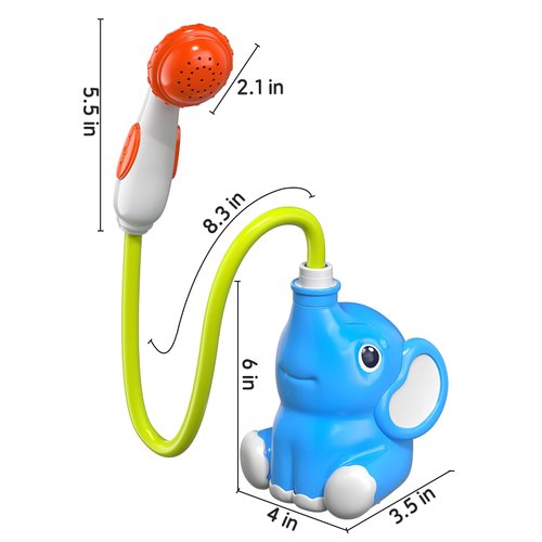 TEMI Kids Shower with Toddler Shower Head - Bath Toys for Infants 6-12 Months - Baby Bath Shower, Toddler Bath Time, Bath Accessories for Kids, Water Toys for Toddlers 1-3,Baby Gifts for Boys Girls