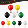 Deekin 130 Pcs Black History Month Balloons Party Decoration Juneteenth Day Garland Arch Patriotic Latex Balloons for Wedding Baby Shower Birthday Party Supply(Yellow, Black, Dark Green, Red, White)