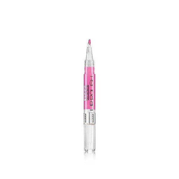 MODE Lip Polish Bubble Gum Candy Pink INNOCENT Brush On Intense Shine Gloss Pen, Nourishing Creamy Color, Moisturizing Natural Skincare Fruit Oils, Vegan, Made in NY USA