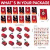 HIPVVILD Fire Truck Party Favors - 72 Pcs Firefighter Birthday Party Supplies Include Gift Bag, Wristband, Button Pin, Fire Truck Toy, Keychain, Tattoo, Firefighter Party Favors for Kids Game Prizes