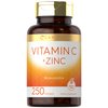 Carlyle Vitamin C with Zinc | 250 Softgels | Bioavailable | Ascorbic Acid | Zinc Oxide | Non-GMO and Gluten Free Supplement