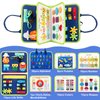 Busy Board, Toddler Busy Book for 1 2 3 4 Year-Old Boys Girls Birthday Gifts - 8 in 1 Preschool Educational Learning Toys with Alphabet Count Motor Skill, Toddler Travel Toys