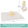 GUND Baby Sustainably Soft Duckling Lovey, Stuffed Animal Plush Blanket Made from 100% Recycled Materials, for Babies and Newborns, Yellow/Cream, 10”