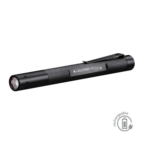 Ledlenser, P4R Core Rechargeable Pen Light, 200 Lumens, Advanced Focus System