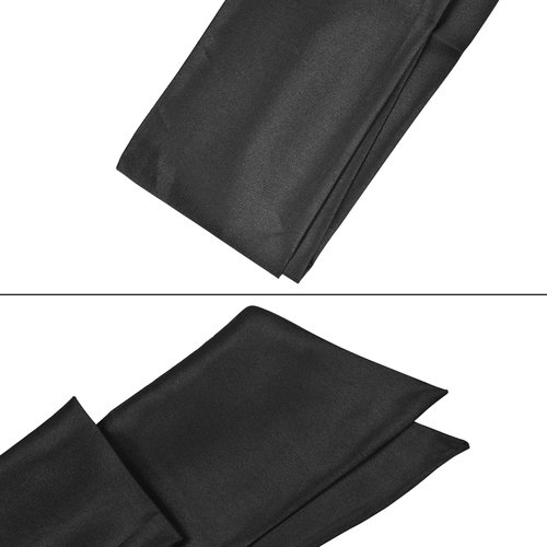 YTBYT Wig Grip Band Soft Satin Scarf Fashion Headbands for Lace Frontal Wigs Fixing Makeup Sports Yoga Facial (2 Pieces Black)