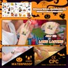 EMOME Halloween Temporary Tattoos Sticker, Glitter Kids Tattoos for Halloween Party Games Treats, Bulk Fake Tattoos for Halloween Birthday Party Activities (12 Sheets)