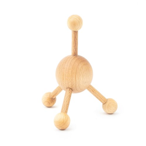 tuuli Accessories – Trigger Point Massage Tool, Multi-Functional Wooden Handheld Massager for Back, Neck, Shoulder and More, Helps Ease Muscle Tension and Support Skin Health