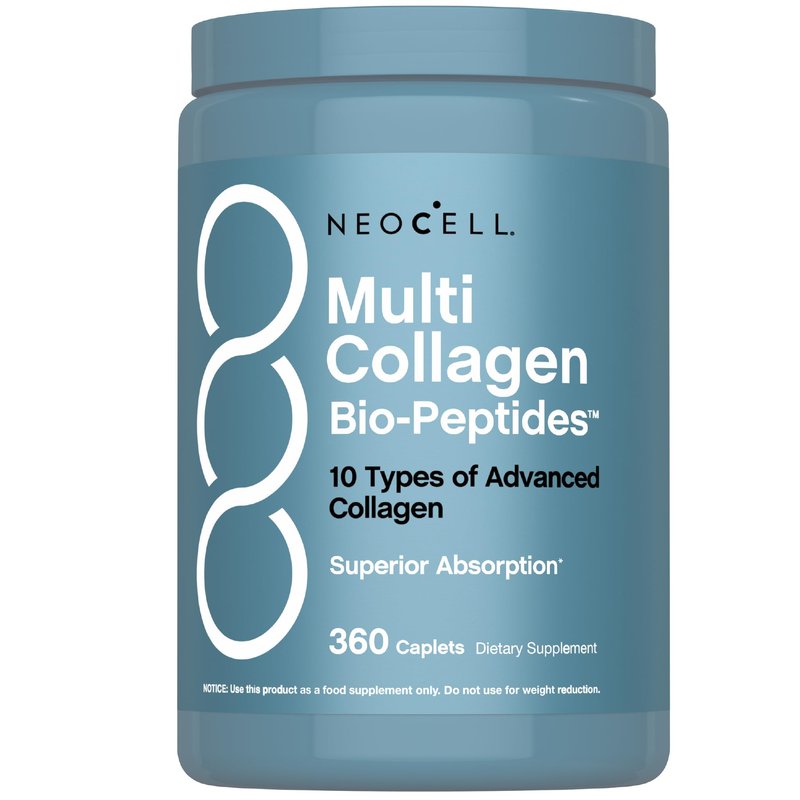 NeoCell Multi Collagen Peptides | 360 Caplets | Superior Absorption | Types I, II, III IV, VIII, ...
