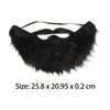 Halloween Fake Beard, Costume Party Funny Costume Beard, Black Chong Beard Mustache Halloween Wig