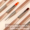 9-Piece Nail Gel Polish Drawing Pen Set, Nail Liner Brush Collection for Manicure, Salon-Quality Brushes for Home Nail Art