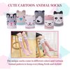 Color City Girls Socks Knee High Stockings Cartoon Animal Warm Cotton Socks (6 Pairs Animal