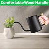 Indoor Watering Can with Long Spout - 35oz Black Watering Can for Indoor Plants - Cute Watering Can Indoor - Small Watering Can for Indoor Plants - Indoor Plant Watering Can