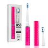 Pop Sonic USB Charge Anywhere Toothbrush (Pink) - Rechargeable Toothbrush w/Up to 40,000 Brush Strokes/Minute -Long-Lasting Dupont Nylon Bristles -Teens & Adult Toothbrush with Quadrant Pacer