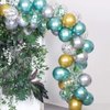 KALOR 10 Inch Metallic Green Balloons, 100 Pcs Latex Helium Metallic Balloons for Kid's Birthday Party Baby Shower Wedding Graduation Graduation Party Decorations