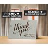 Wedding Thank You Cards - Rose Gold Foil Stamped Letterpress - 36 Cards Plus Envelopes - From the New Mr & Mrs Design