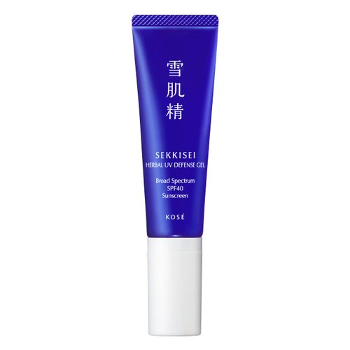 SEKKISEI Herbal UV Defense Gel for Face Broad Spectrum Sunscreen, SPF40, 1 Ounce